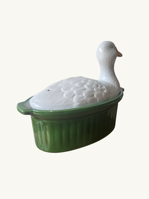Ceramic duck dish