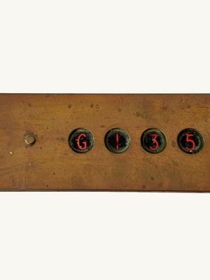 Elevator plaque