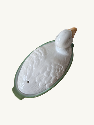 Ceramic duck dish
