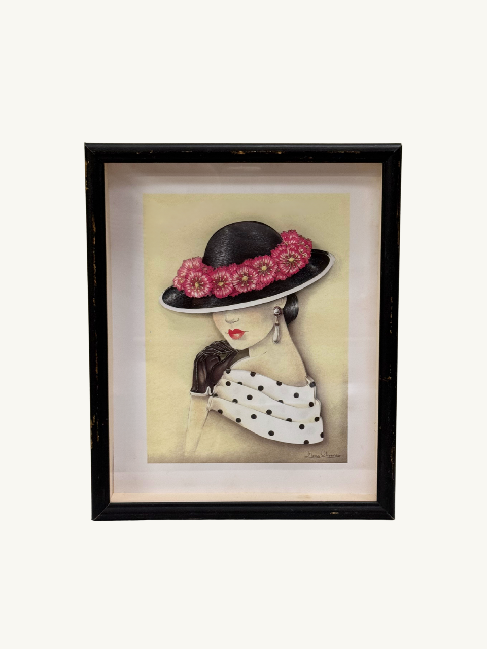 Framed paper art by Elena Olivera