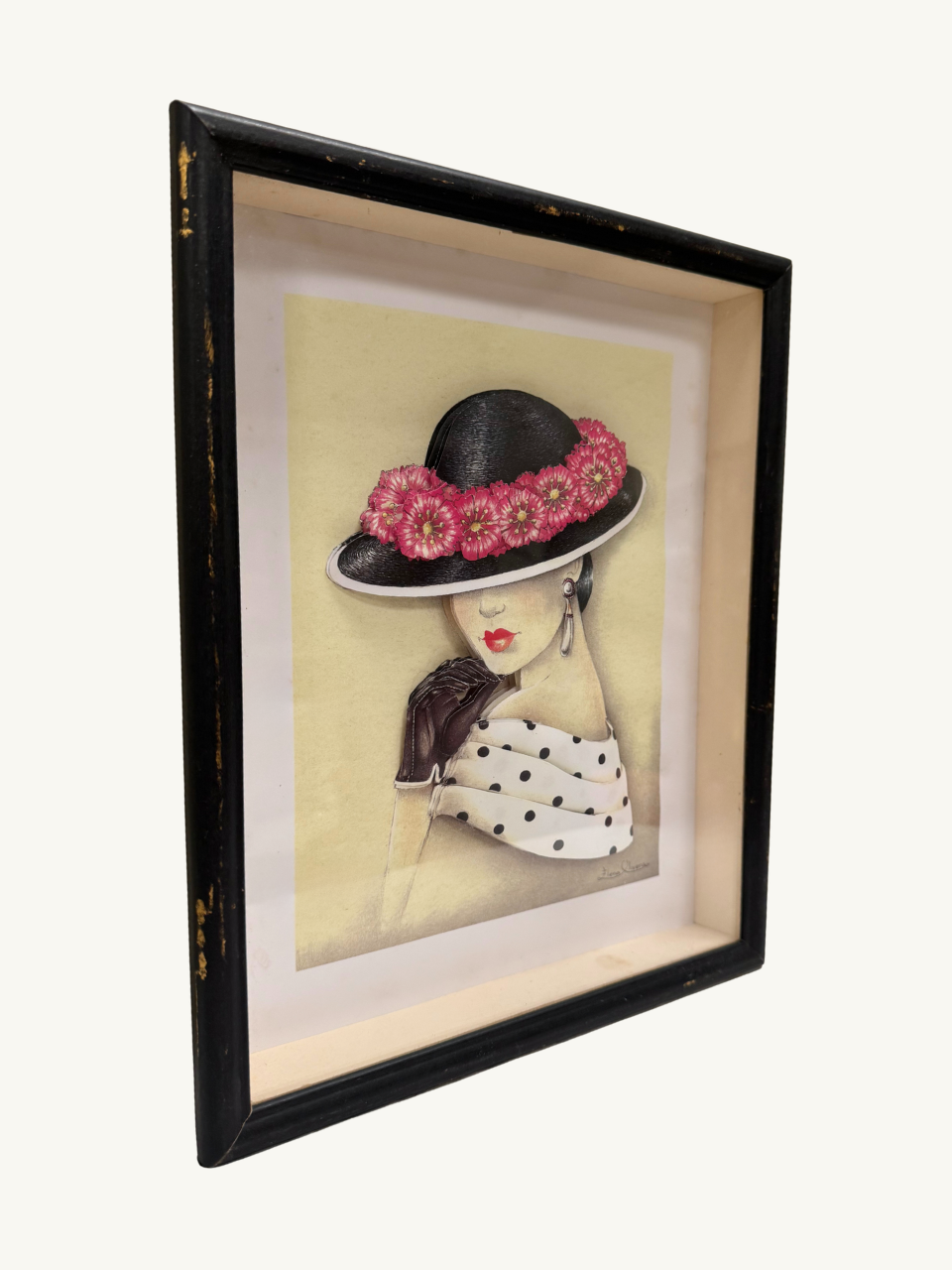 Framed paper art by Elena Olivera