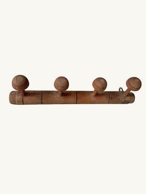 Faux bamboo coat rack