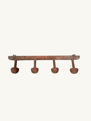 Faux bamboo coat rack