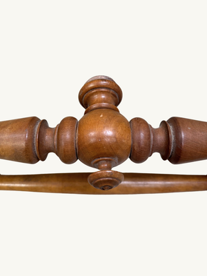 Walnut towel holder