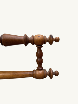 Walnut towel holder