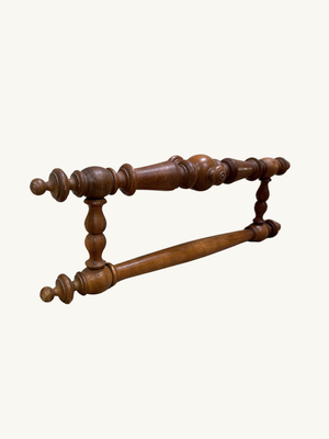 Walnut towel holder