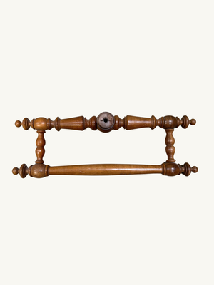 Walnut towel holder