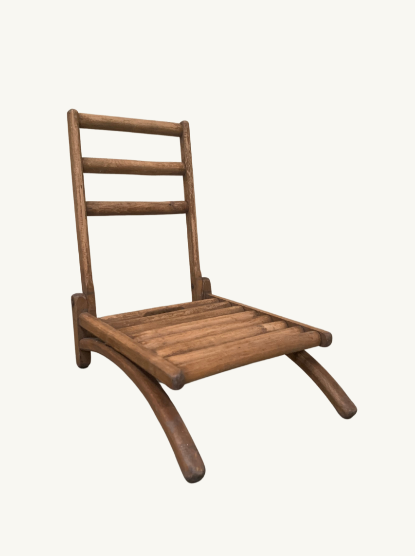 Low deals wooden chair