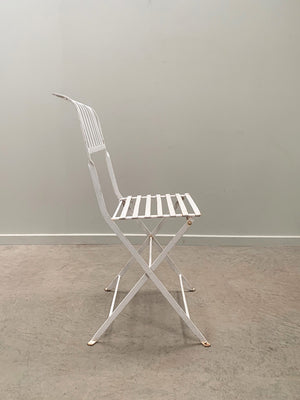 Set of 4 folding garden chairs
