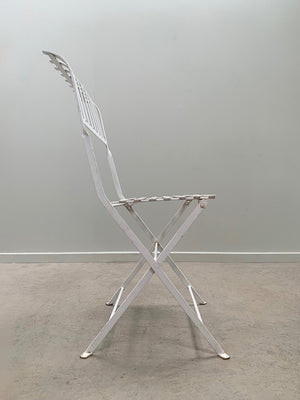 Set of 4 folding garden chairs