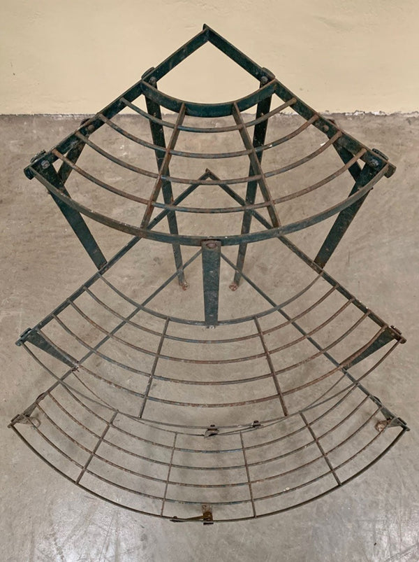 Wrought iron corner etagere sale