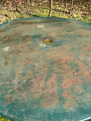 Forest green garden table