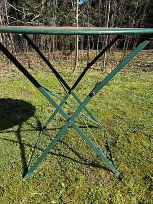 Forest green garden table