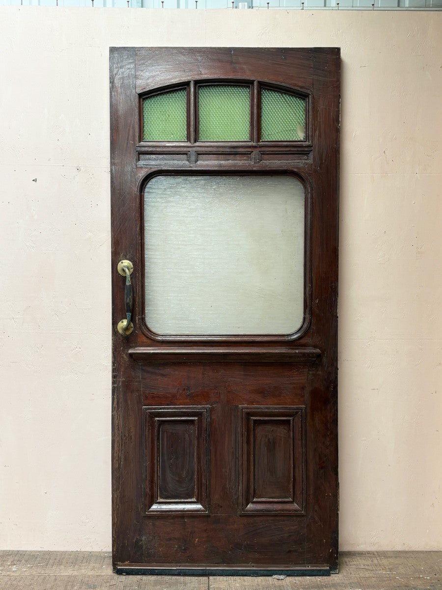 Mahogany pub door