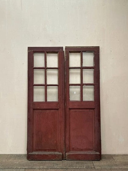 19th century painted oak doors