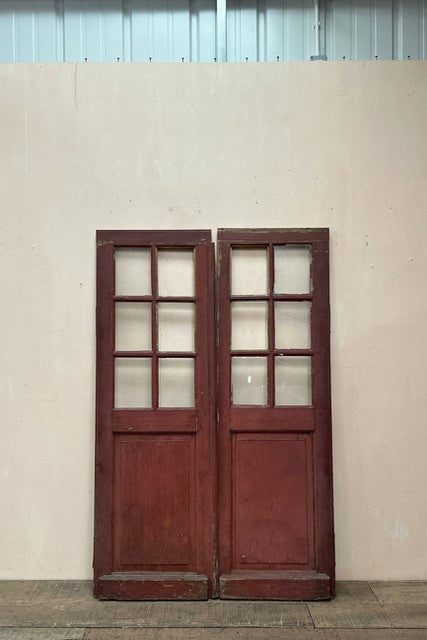19th century painted oak doors