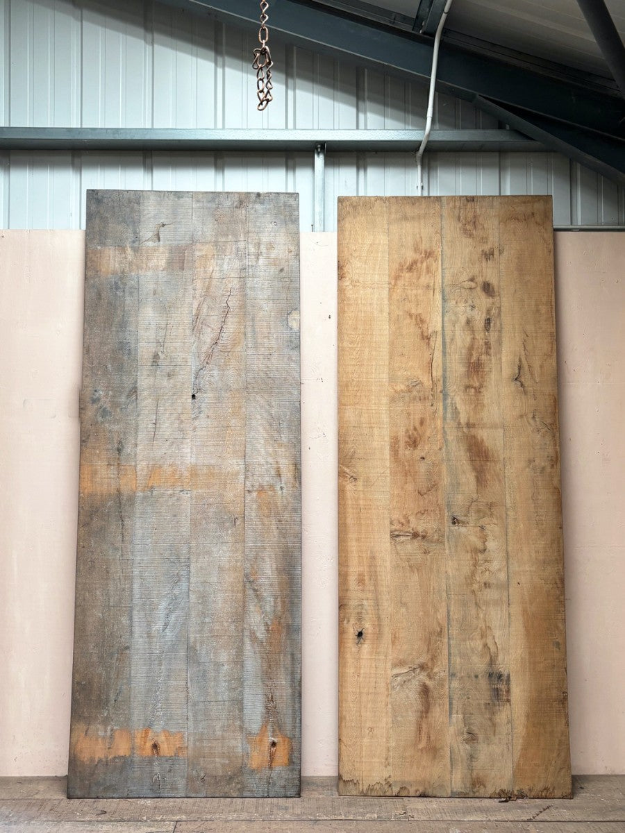 Reclaimed oak table tops
