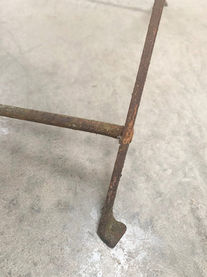 Set of 4 rustic garden chairs