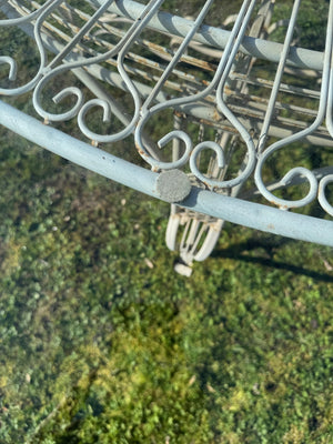 Glass top garden table and 10 chairs (Reserved)