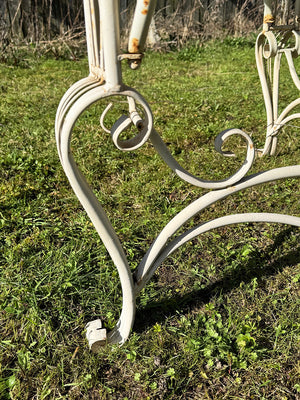 Glass top garden table and 10 chairs (Reserved)