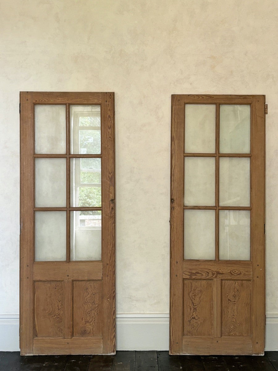 Victorian glazed doors (pair)