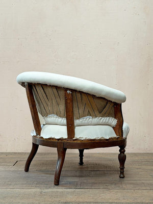 1840's tub armchair (inc. finishing the upholstery)