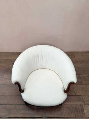 1840's tub armchair (inc. finishing the upholstery)