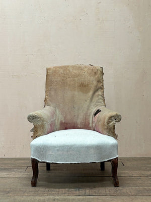 Slim 1840's armchair 'as is'