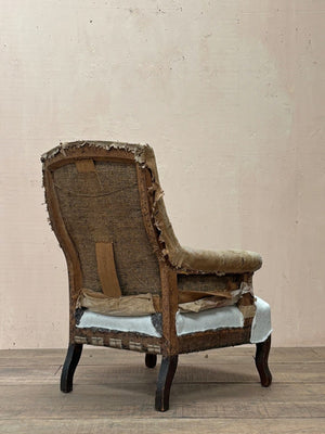 Slim 1840's armchair 'as is'