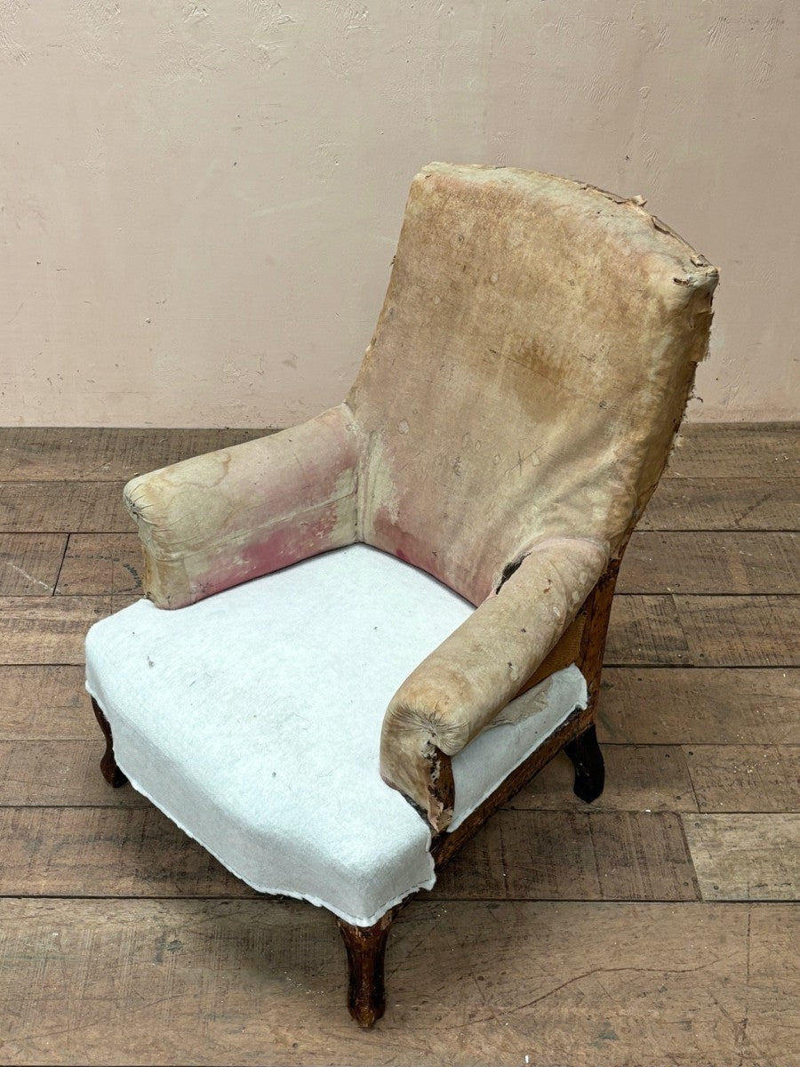 Slim 1840's armchair 'as is'