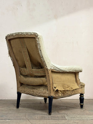 19th century square back armchair 'as is'