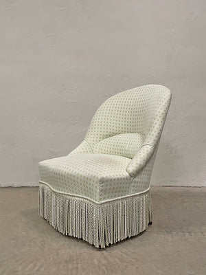 Pale green bedroom chair 'as is'