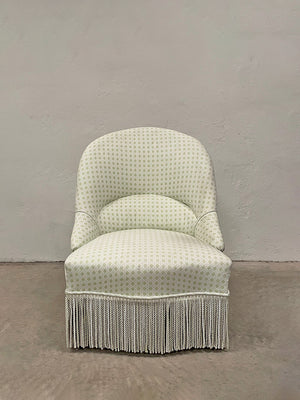 Pale green bedroom chair 'as is'