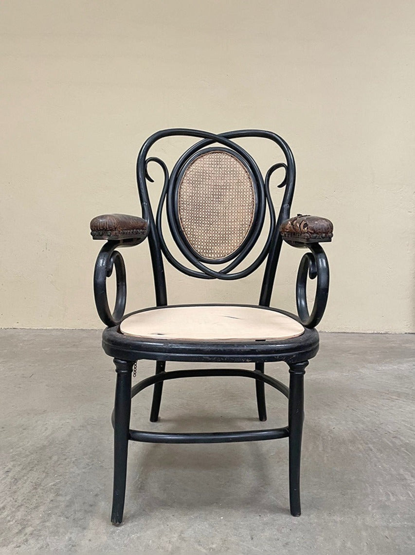 Cane back armchair 'as is'