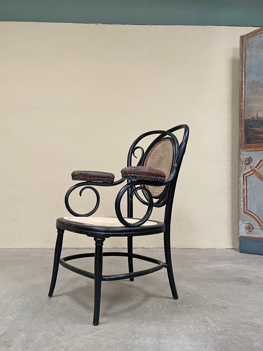 Cane back armchair 'as is'