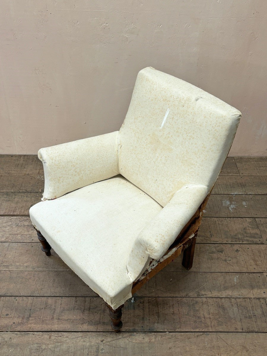 Calico square back armchair #1