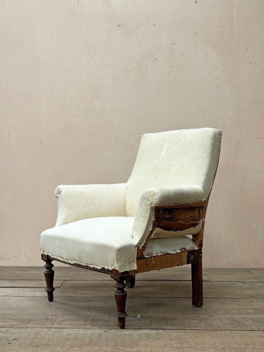 Calico square back armchair #1