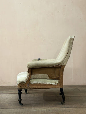 Chapeau de gendarme armchair  'as is' (or £1,170 re-upholstered, ex. fabric)