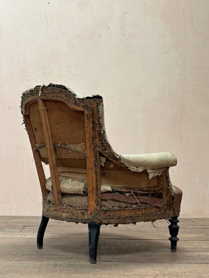 Chapeau de gendarme armchair for re-upholstery 'as is'