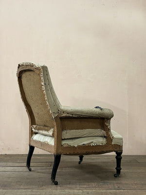 Chapeau de gendarme armchair  'as is' (or £1,170 re-upholstered, ex. fabric)