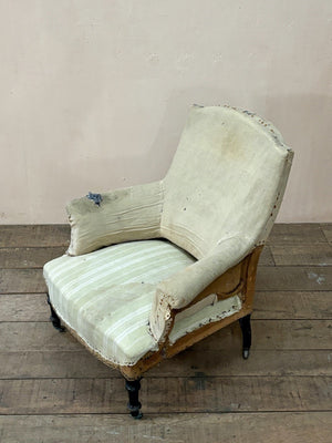 Chapeau de gendarme armchair  'as is' (or £1,170 re-upholstered, ex. fabric)