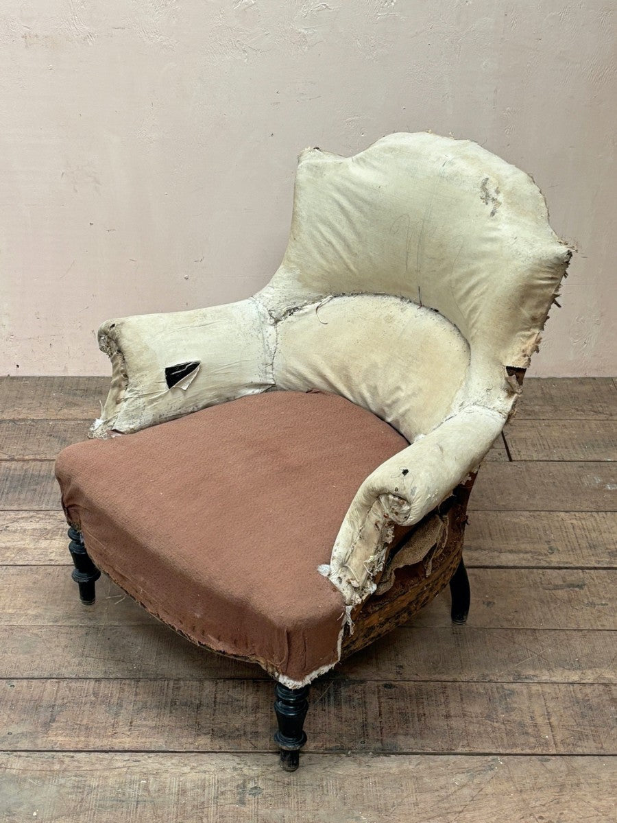 Chapeau de gendarme armchair for re-upholstery 'as is'