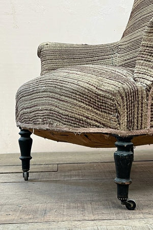 Chapeau square back armchair (re-upholstered, ex. fabric)