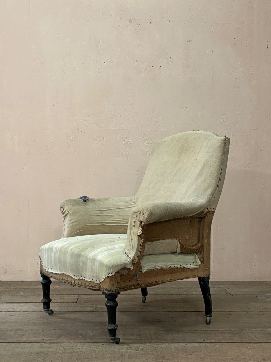 Chapeau de gendarme armchair  'as is' (or £1,170 re-upholstered, ex. fabric)