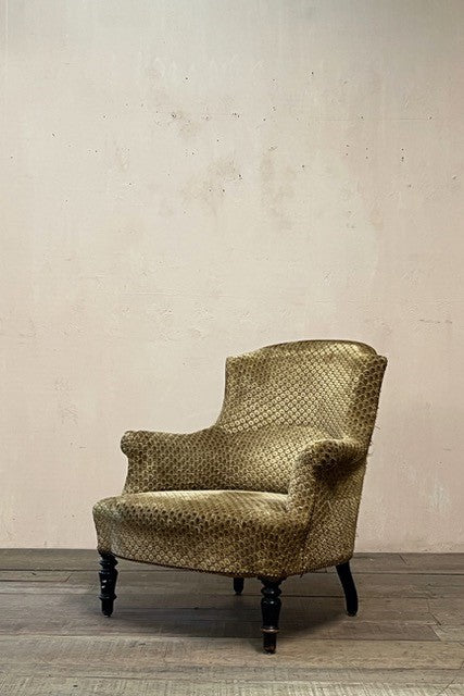 19th century chapeau de gendarme armchair 'as is' (or £1,000 inc. re-upholstery, ex. fabric)