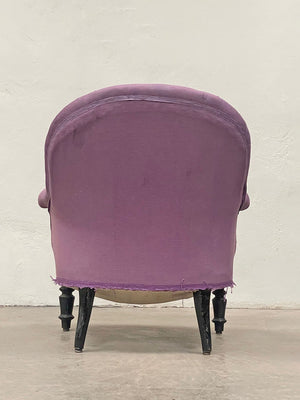 Crapaud armchair for re-upholstery 'as is'