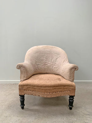 Crapaud armchair for re-upholstery 'as is' (Reserved)