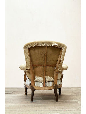 Large curved back armchair 'as is'