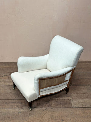 Deep seated English armchair