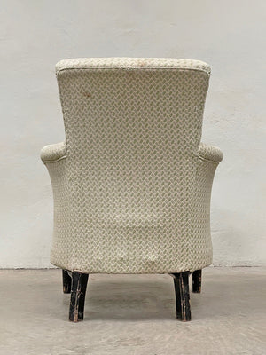 Pair of 1950s green armchairs